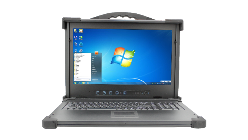 B173-S downward-flipping portable server
